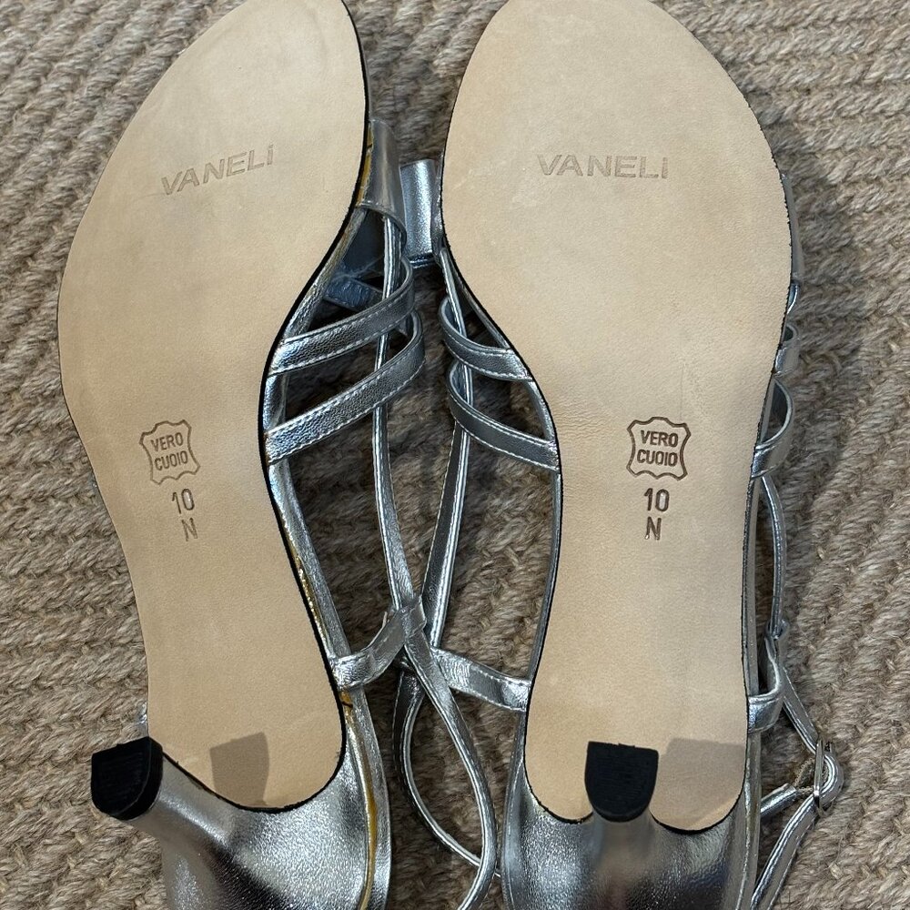 Vaneli Women's Martey Silver Slingback Sandal - Picture 6 of 16